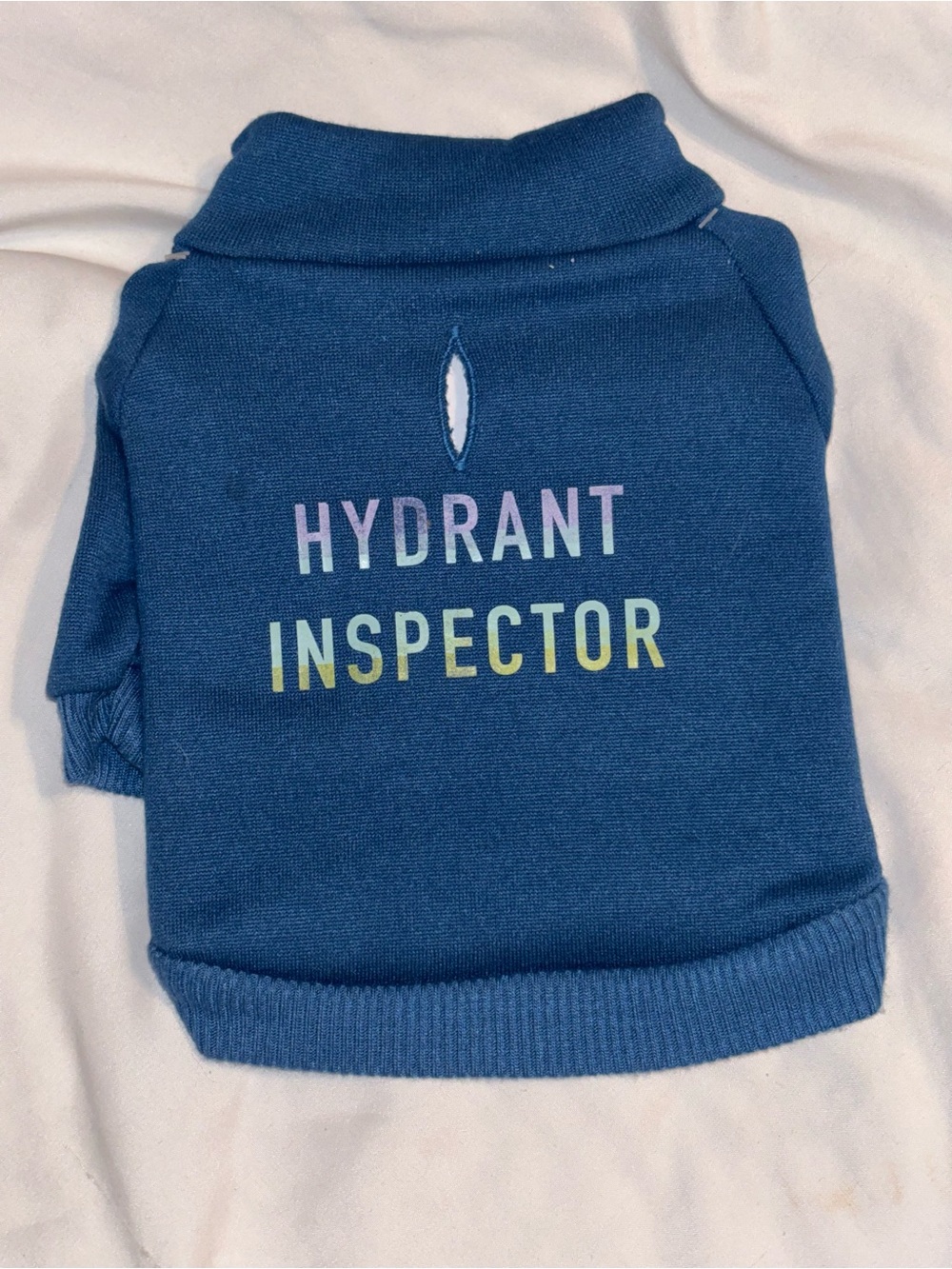 Blue 'Hydrant Inspector' Dog Sweatshirt